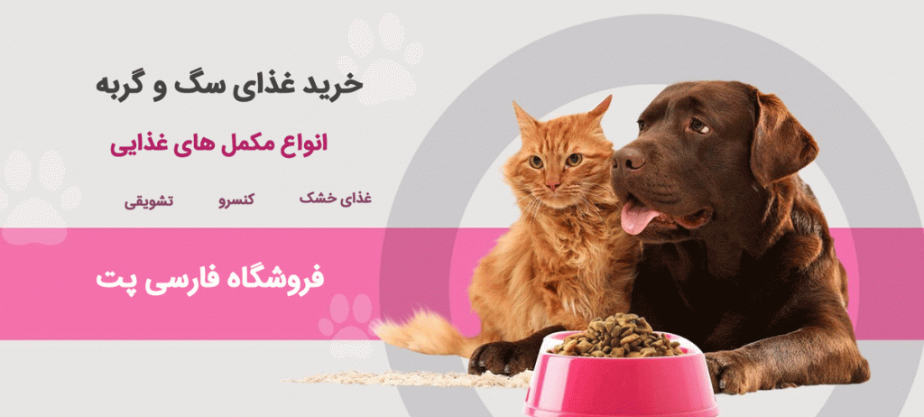 خرید غذای سگ و گربه از فروشگاه فارسی پت